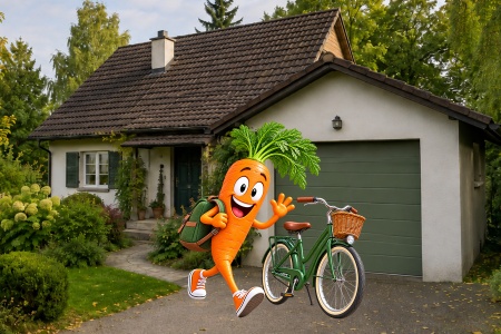 Mal mit dem Rad zum Einkauf