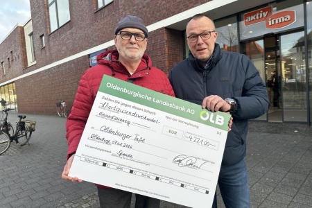 Mit Aufrunden: 4.221 € gespendet