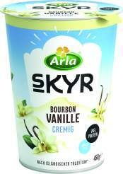  Arla  Skyr Natur 
oder mit Frucht