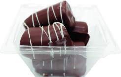  Schokolierte Früchte Bananen oder Trauben