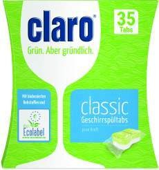  claro Geschirrspül-Pulver
oder -Tabs 