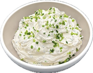  Creme mit Schnittlauch und Knoblauch 