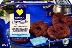  Herzstücke  Herzen-Sterne-Brezeln
Schokoladen-Lebkuchen