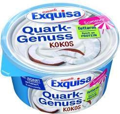  Exquisa Skyr, Fitline Protein,
Zero Quark-Joghurt-Creme oder Quark-Genuss