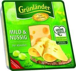  Grünländer Käsewürfel oder
Käse in Scheiben