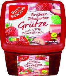  Gut&Günstig Erdbeer-Rhabarber Grütze 