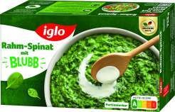  iglo Blattspinat, Rahmspinat