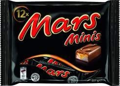  Mars, Snickers, Twix, Bounty oder Milky Way Minis