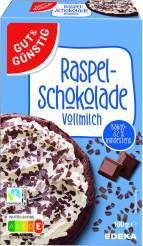  Gut&Günstig Raspelschokolade, Schoko-Chunks oder Schoko-Tröpfchen 
