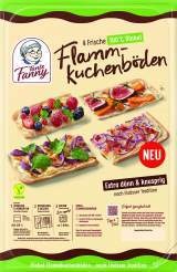 Tante Fanny Frische Flammkuchenböden auch als Dinkel  oder Blech-Pizzateig